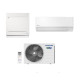 Sistem climatizare Panasonic mutisplit format din doua unitati interne ( consola de pardoseala 9000BTU (2,5kW), unitate de perete 7000BTU (2,0kW)