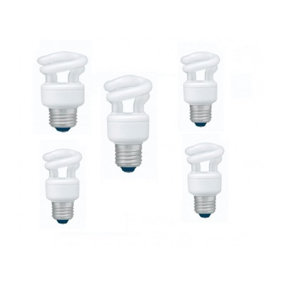 EFD5E27HD3E-5 Bec economic Panasonic, putere lampa 5W, echivalent pentru incandescenta 30W, pachet 5 becuri