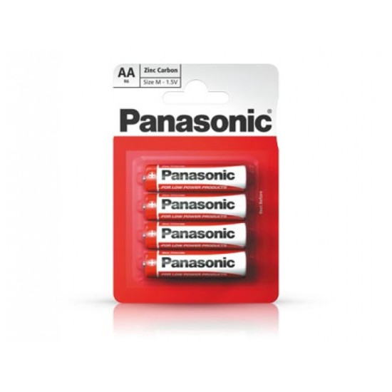 Baterii Panasonic 1,5V Zinc Carbon, R6RZ/4BP