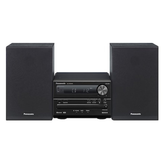 Microsistem audio, Panasonic, 20W, USB, Bluetooth, Negru, SC-PM250EG-K