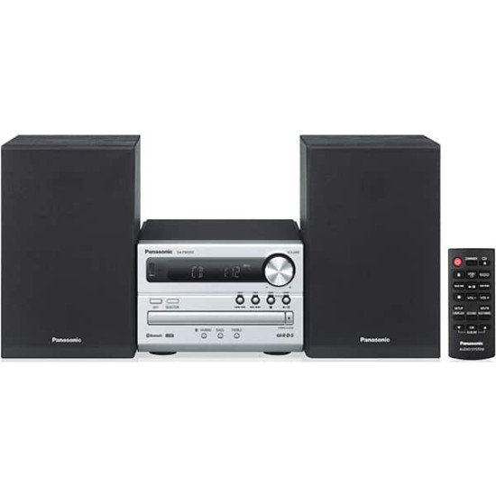 Microsistem audio, Panasonic 20W, USB, Bluetooth, argintiu, SC-PM250EC-S