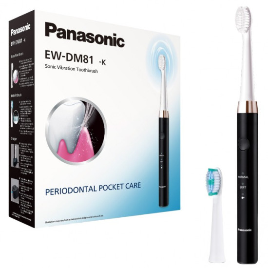 Periuta de dinti Panasonic, cu peri foarte fini, EW-DM81-K503, cu vibratii sonice