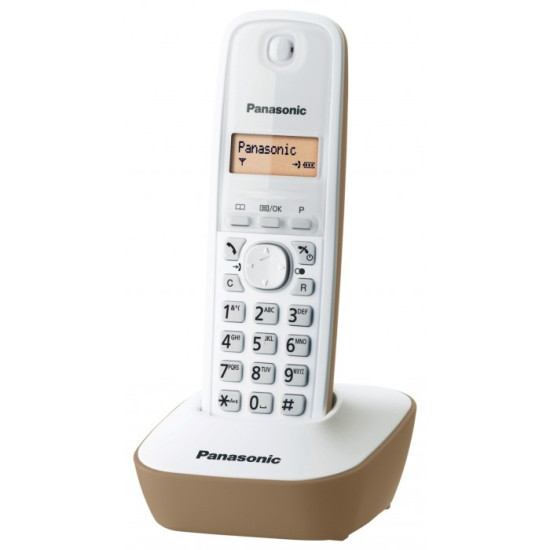 Telefon DECT  Panasonic KX-TG1611FXJ, alb/bej