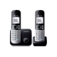 Telefon DECT Twin Panasonic KX-TG6812FXB, negru