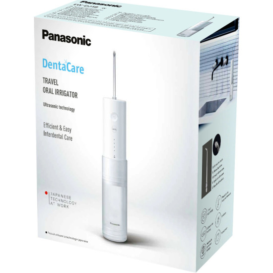 Irigator oral Panasonic, reincarcabil, ideal pentru calatorii, EW-DJ4B-W503