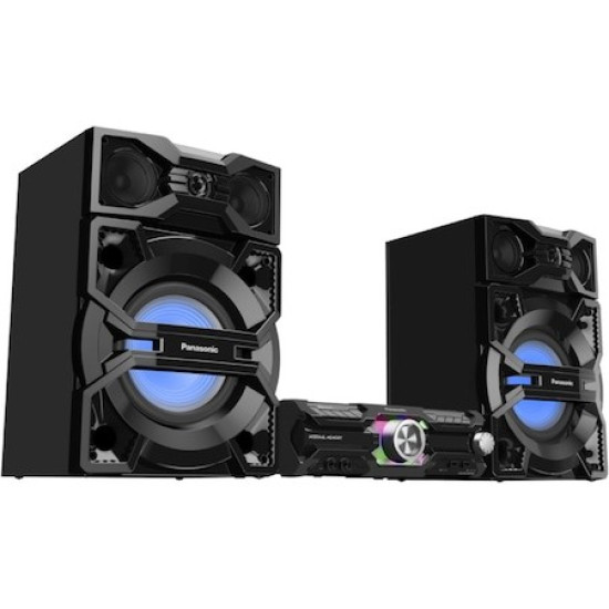 Minisistem audio High Power, SC-MAX3500EK, 2400W, Bluetooth, FM, negru, Panasonic