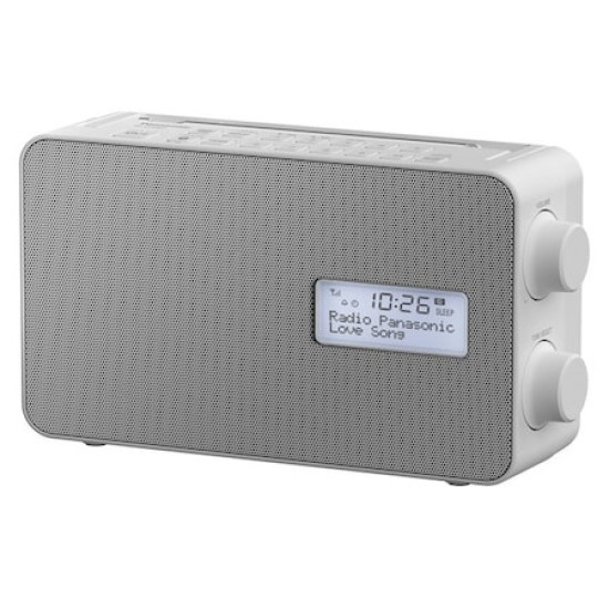 Radio portabil, Panasonic, FM, DAB+, BT, Ceas cu alarma, RF-D30BTEG-W