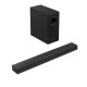 Soundbar, Panasonic, 2.1 canale, 320W, Wireless Subwoofer, Bluetooth 4.2, Dolby Digital, SC-HTB490EGK