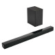 Soundbar slim, Panasonic, cu subwoofer wireless 80W, Bluetooth, negru, SC-HTB150EGK