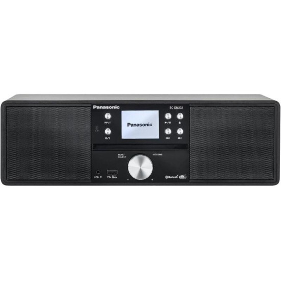 Radio portabil cu utilizare intuitiva, Panasonic, cu CD, radio FM, SC-DM202EG-K