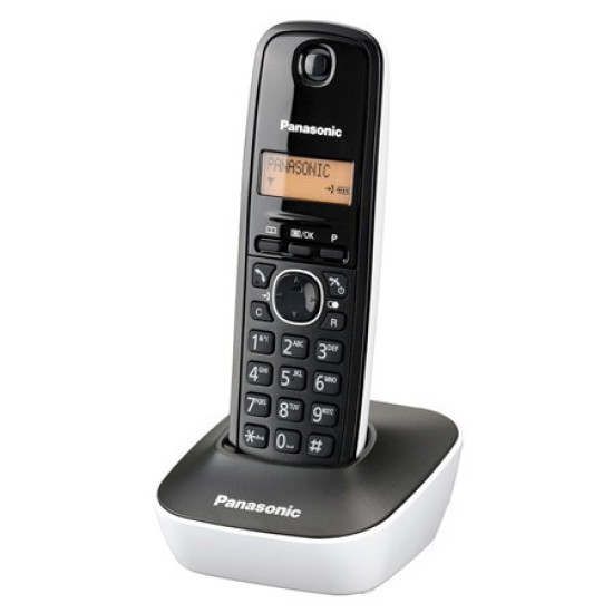 Telefon DECT Panasonic KX-TG1611FXW, alb/negru,  resigilat