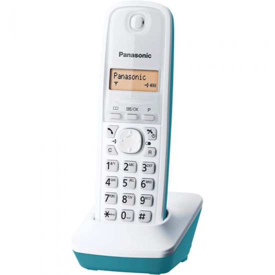 Telefon DECT Panasonic KX-TG1611FXC ,alb/turcoaz, resigilat